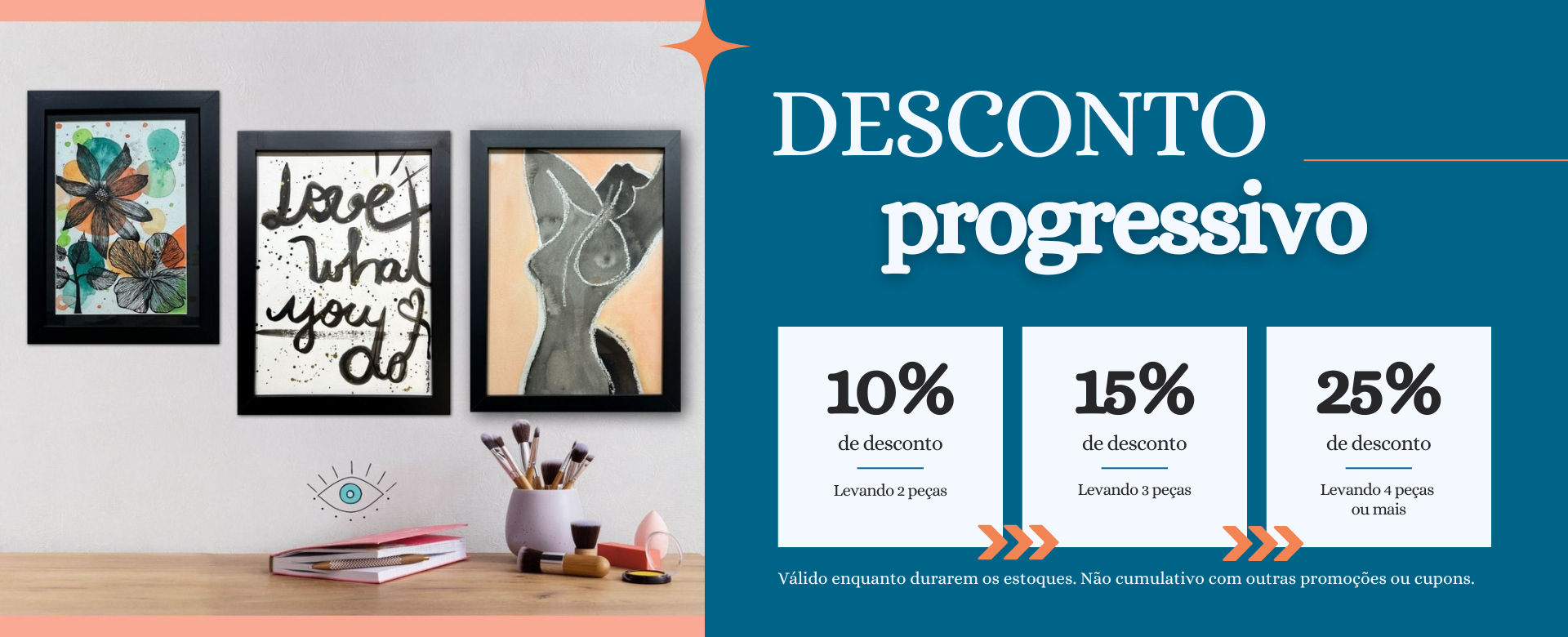 Matelie desconto progressivo 10% 15% ou 25%